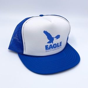 Vintage Eagle Quality Wiring Blue SnapBack Foam Trucker Hat Cap K-Studio